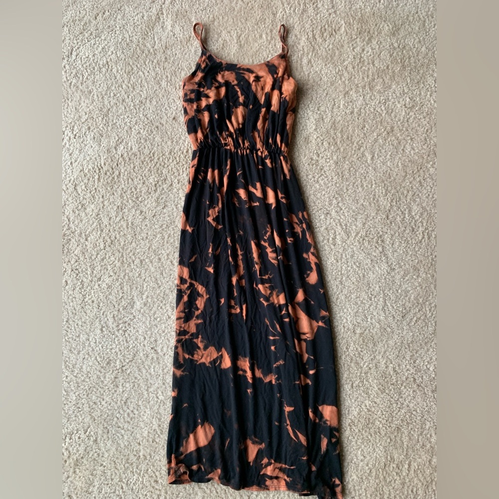 SUPER SOFT FULL LENGTH BLEACH DYE DRESS
